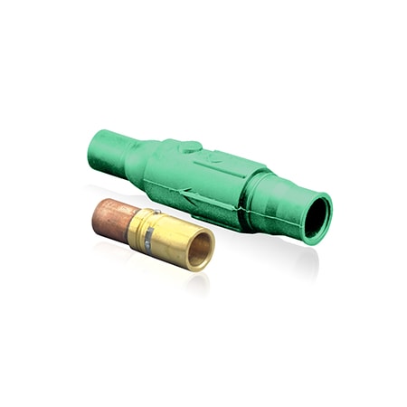 Leviton Electrical Connector Assembly 22 Series Fml Plug Green 22L24-G